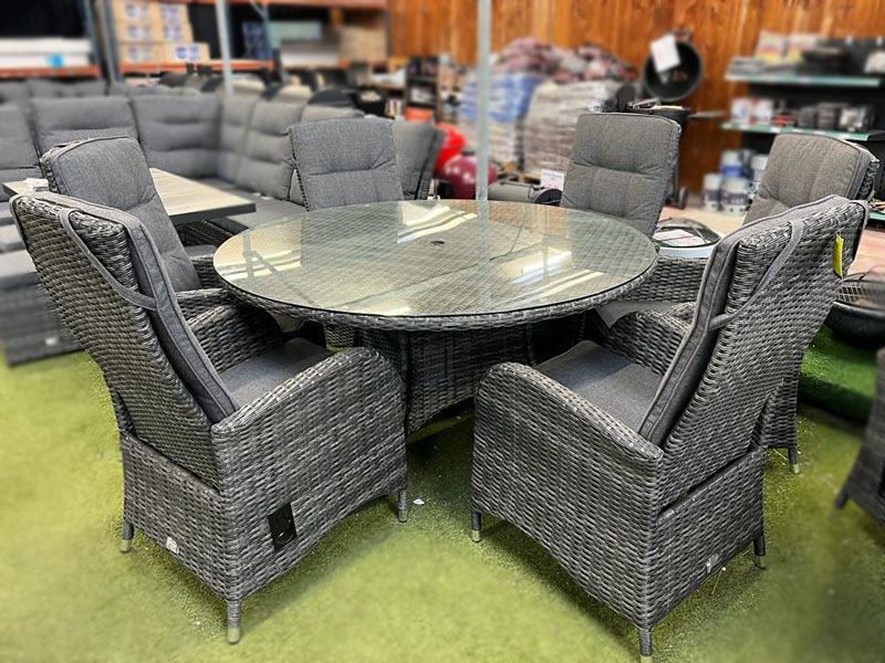 High back deals rattan furniture set