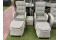 Burbage 2 Seater Reclining Rattan Bistro Set in Latte