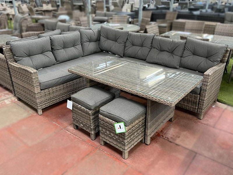 Garden corner shop sofa in stock