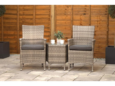 Sapcote Companion Set in Grey Rattan