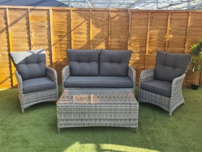 Rattan sofa online lounger set