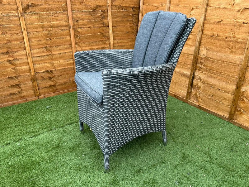Portofino 2 Seater Bistro Set in Grey Rattan