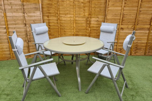 Sienna 4 Seater Reclining Dining Set