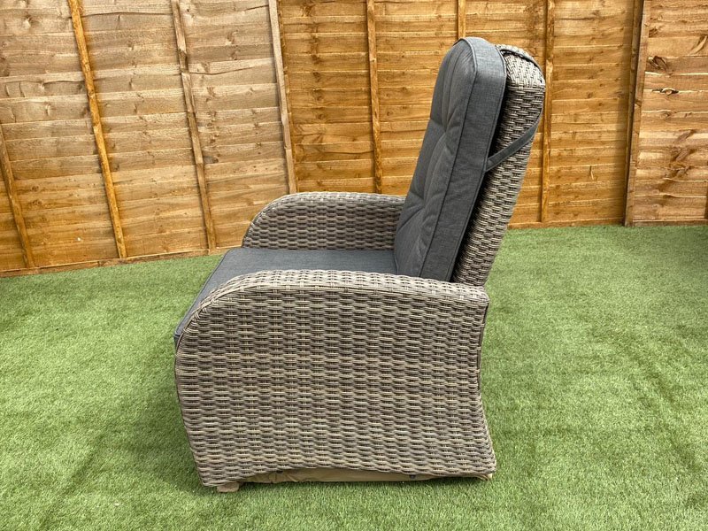 Rattan recliner armchair sales