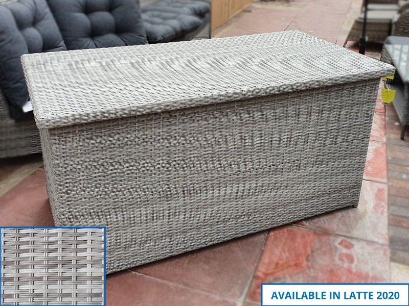 Arbory Cushion Storage Box in Latte Rattan