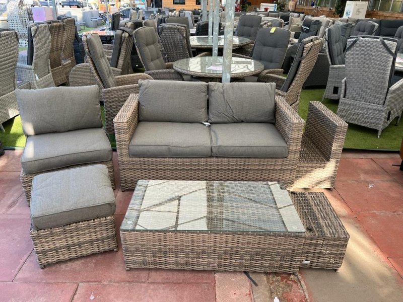 Rattan hideaway garden furniture clearance