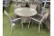 Sharnford Stacking 4 Seater Rattan Dining Set in Cappuccino 