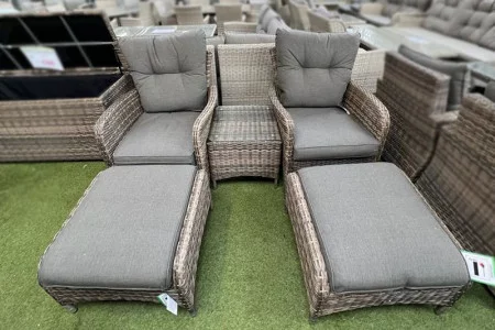 Sapcote Reclining Set in Brown Rattan Sapcote Reclining Set in Brown Rattan