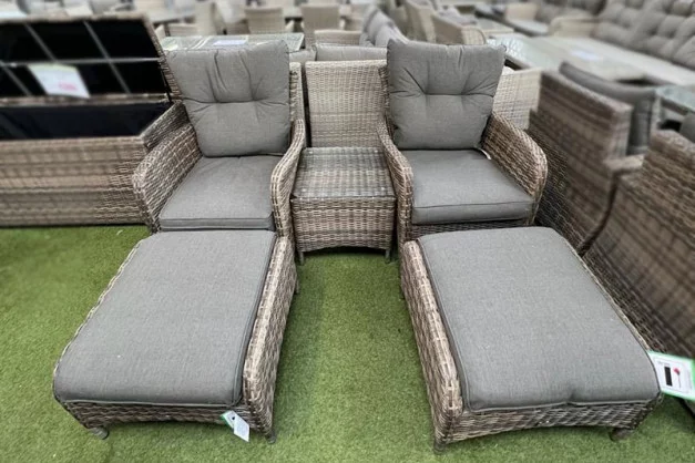 Sapcote Reclining Set in Brown Rattan Sapcote Reclining Set in Brown Rattan