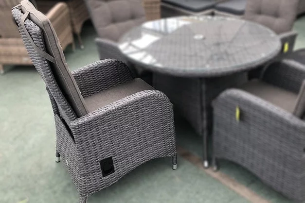 Reclining Rattan Dining Chair - Single Reclining Rattan Dining Chair - Single