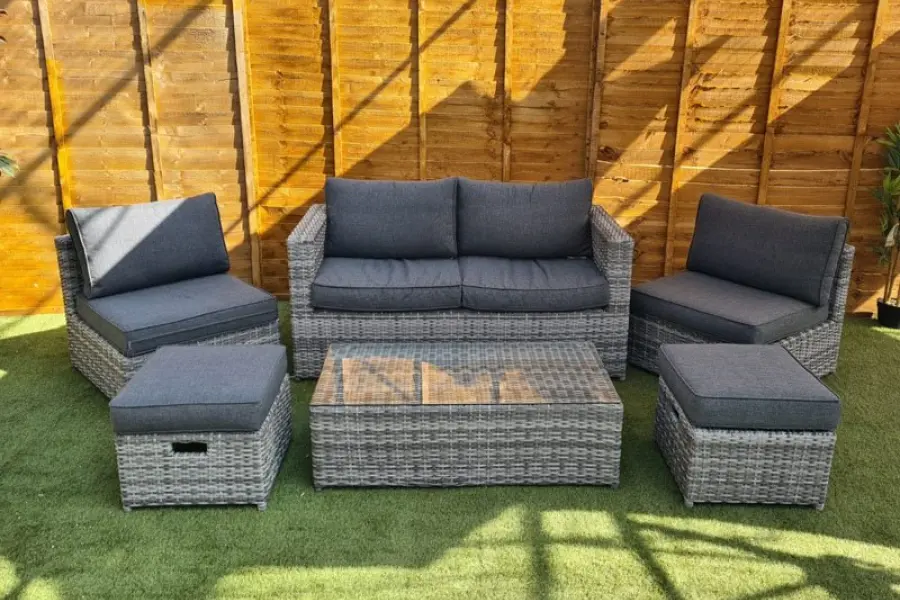 Customer Reviews for Sapcote 6pc Hideaway Lounge Set in Grey Rattan 