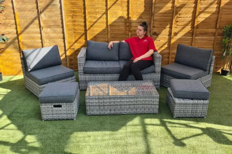 #AskGFUK for Sapcote 6pc Hideaway Lounge Set in Grey Rattan 