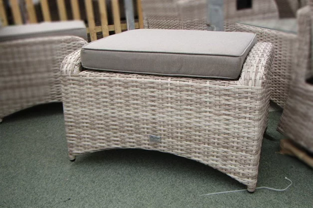 Rattan Ottoman in Latte Rattan Ottoman in Latte