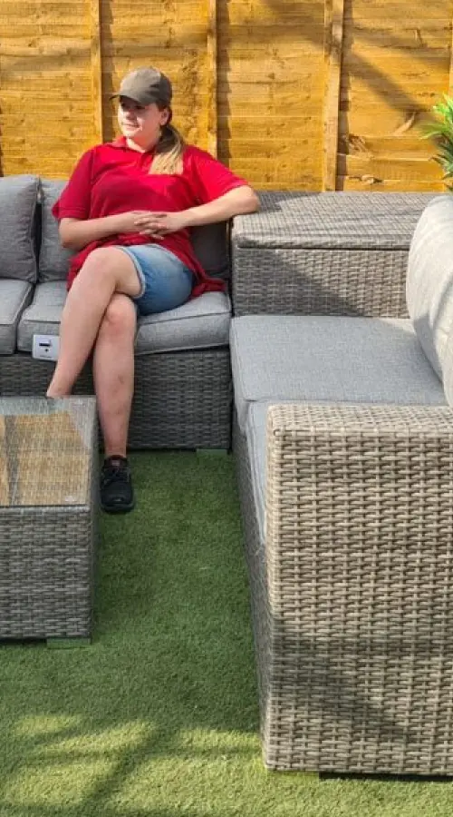 #AskGFUK for Ashby Corner Sofa Set + Storage in Grey Rattan