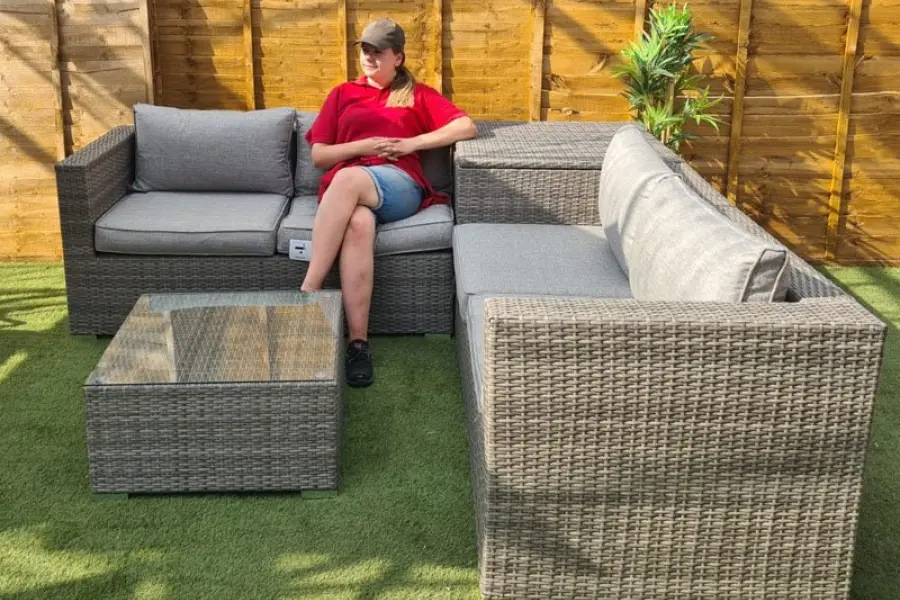 #AskGFUK for Ashby Corner Sofa Set + Storage in Grey Rattan