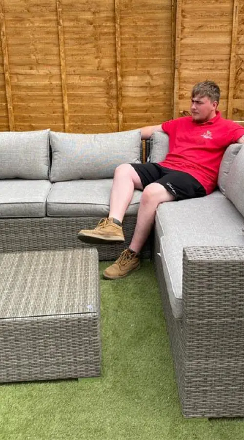 #AskGFUK for Luxury Rattan Corner Sofa Set in Grey