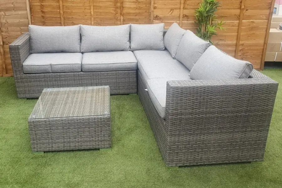Customer Reviews for Luxury Rattan Corner Sofa Set in Grey