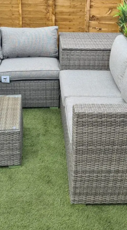 Customer Reviews for Ashby Corner Sofa Set + Storage in Grey Rattan