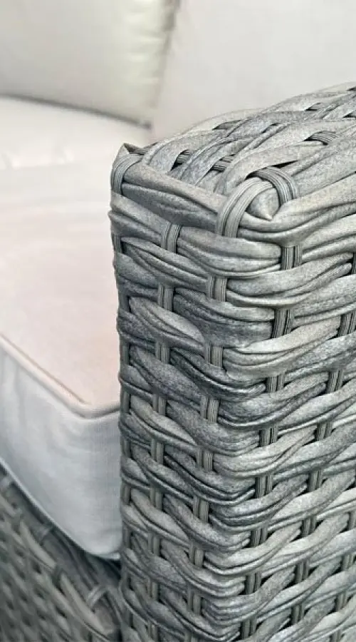 #AskGFUK for Mallory Corner Sofa Dining Set in Grey Rattan