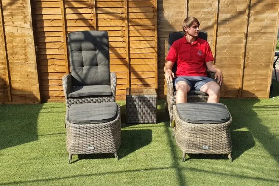 #AskGFUK for Burbage 2 Seater Reclining Rattan Bistro Set in Cappuccino