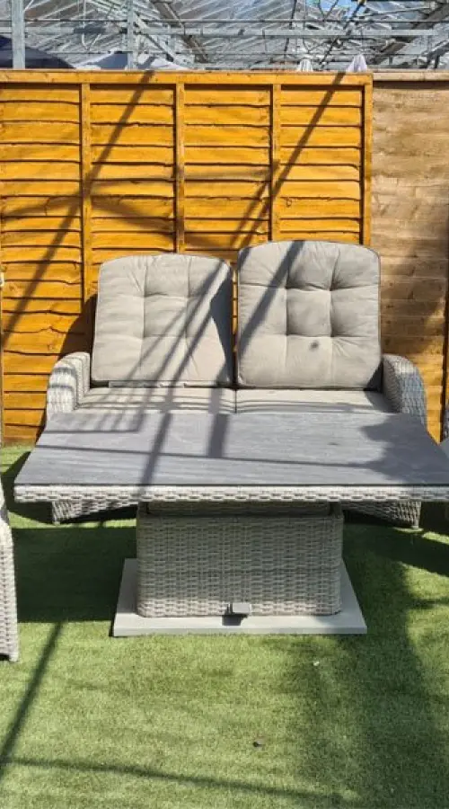 Customer Reviews for Burbage Reclining Rattan Sofa Set + Adjustable Table in Latte