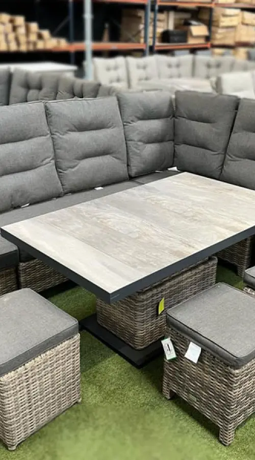 Customer Reviews for Burbage Reclining Rattan Corner Lounge Set in Cappuccino