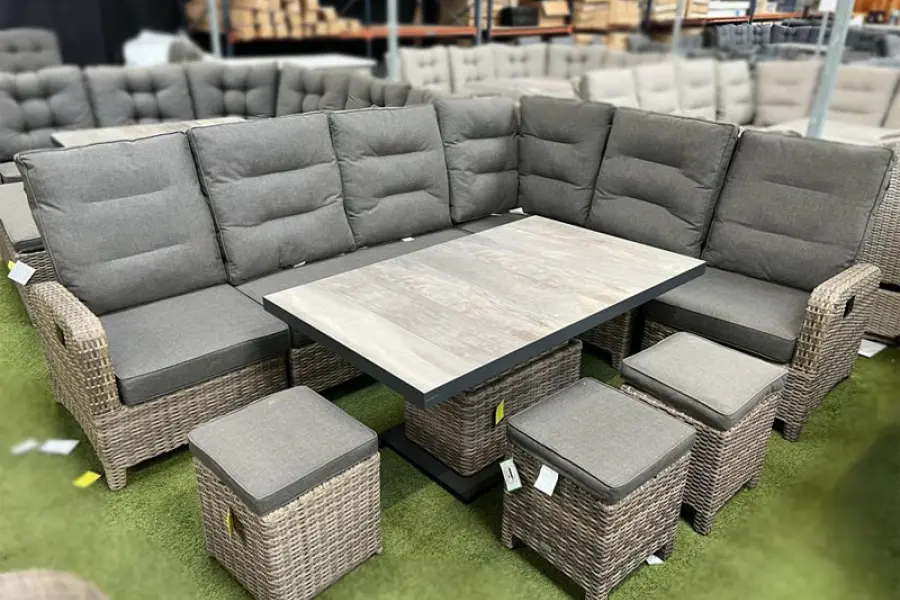 Customer Reviews for Burbage Reclining Rattan Corner Lounge Set in Cappuccino