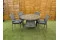 Sharnford Stacking 4 Seater Rattan Dining Set in Grey