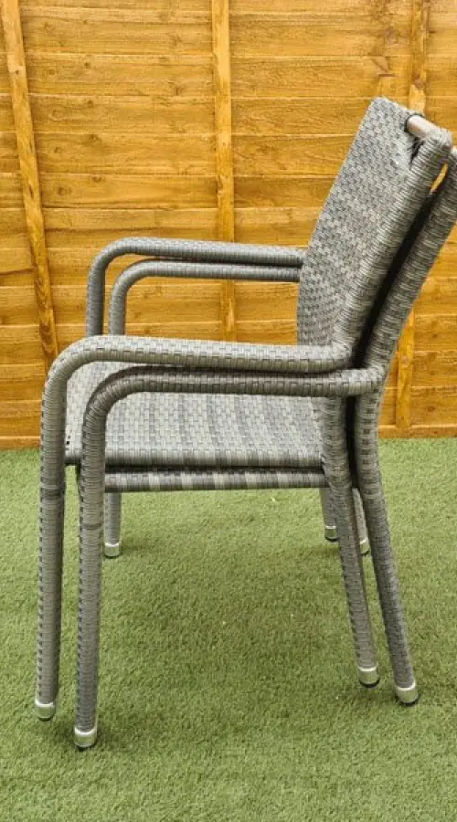 #AskGFUK for Sharnford Stacking Rattan Bistro Set in Grey