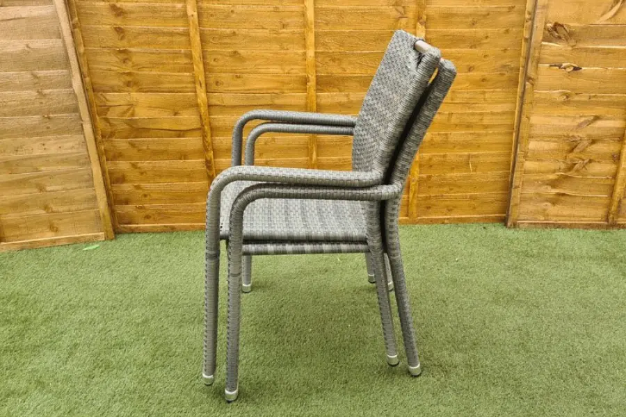 #AskGFUK for Sharnford Stacking Rattan Bistro Set in Grey