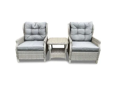 Sapcote Deluxe Reclining Set in Natural Rattan