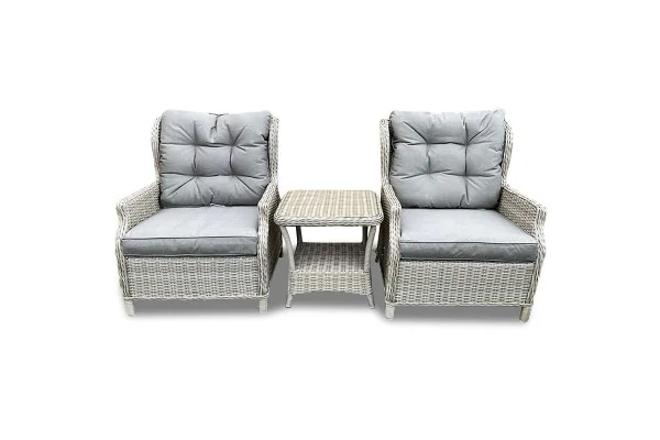Sapcote Deluxe Reclining Set in Natural Rattan