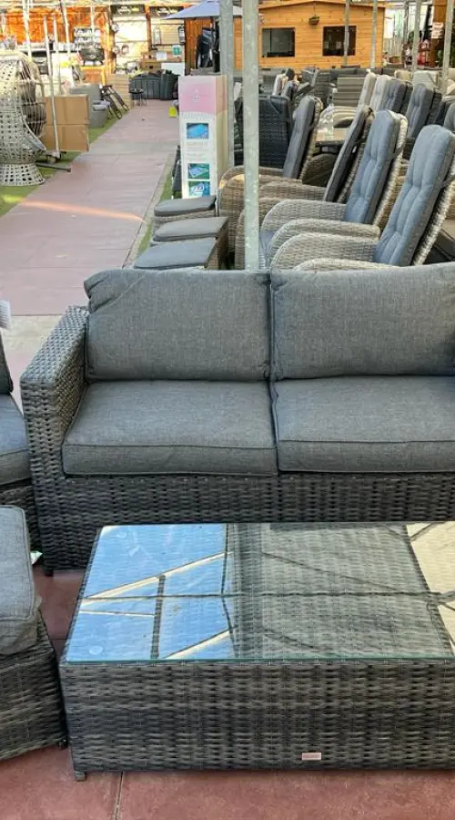 #AskGFUK for Sapcote 6pc Hideaway Lounge Set in Dark Grey Rattan 