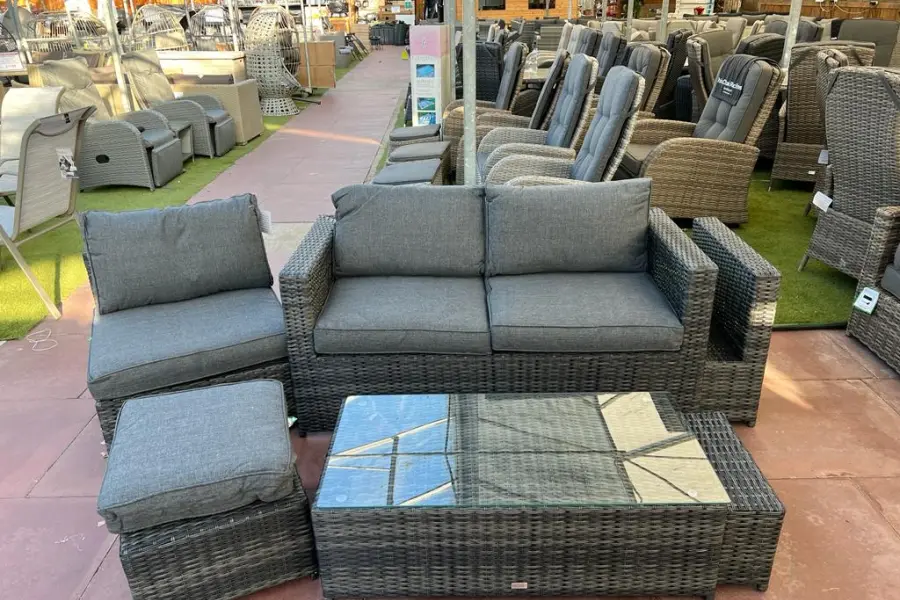 #AskGFUK for Sapcote 6pc Hideaway Lounge Set in Dark Grey Rattan 