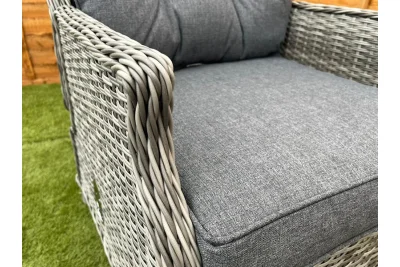 Sapcote Deluxe Reclining Set in Grey Rattan