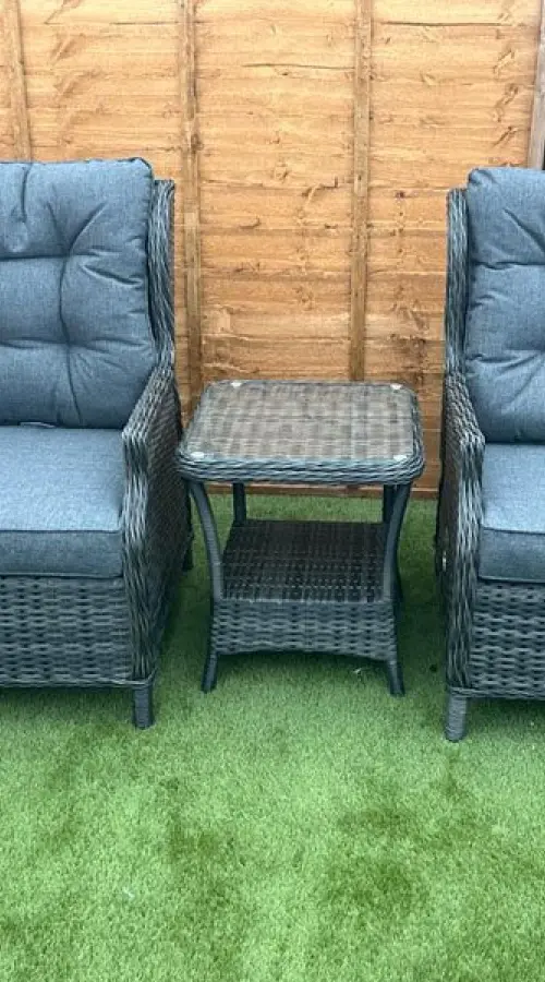 Customer Reviews for Sapcote Deluxe Reclining Set in Dark Grey Rattan