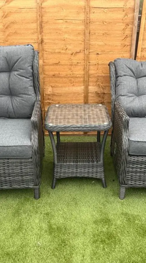 #AskGFUK for Sapcote Deluxe Reclining Set in Dark Grey Rattan