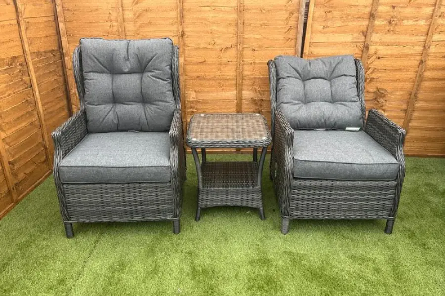 #AskGFUK for Sapcote Deluxe Reclining Set in Dark Grey Rattan
