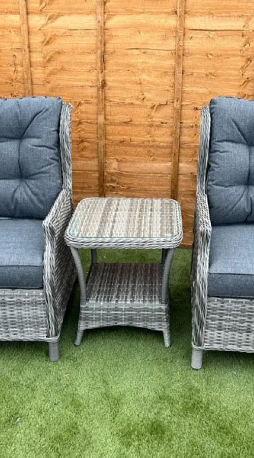Customer Reviews for Sapcote Deluxe Reclining Set in Grey Rattan