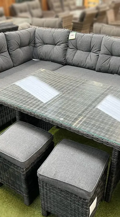 Customer Reviews for Sapcote Modular Corner Dining Set in Dark Grey Rattan