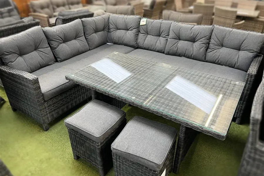 Customer Reviews for Sapcote Modular Corner Dining Set in Dark Grey Rattan