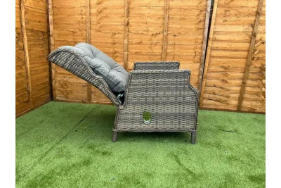 Sapcote Deluxe Reclining Set in Brown Rattan