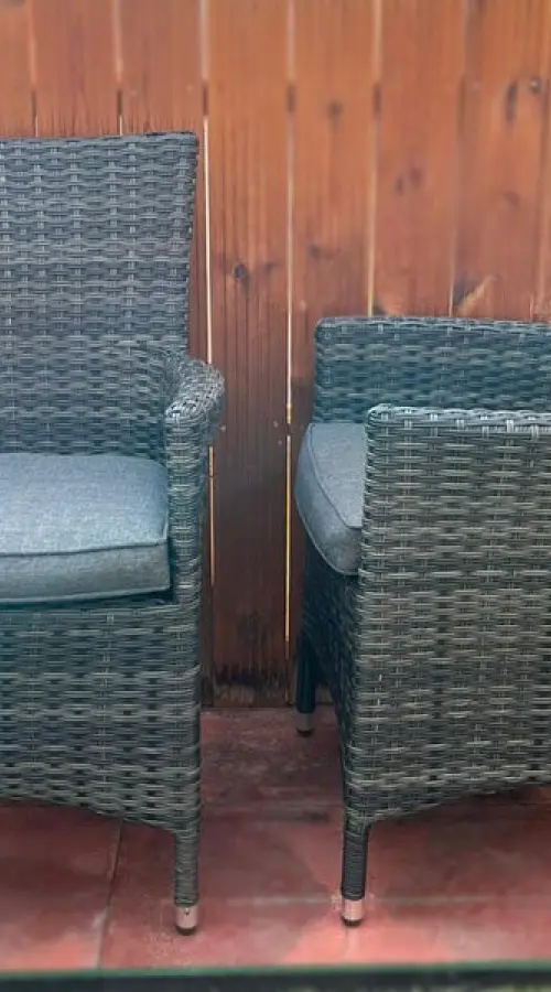 #AskGFUK for Sapcote 6 Seater Rectangular Dining Set in Dark Grey Rattan