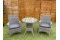 Sapcote Bistro Set in Grey Rattan