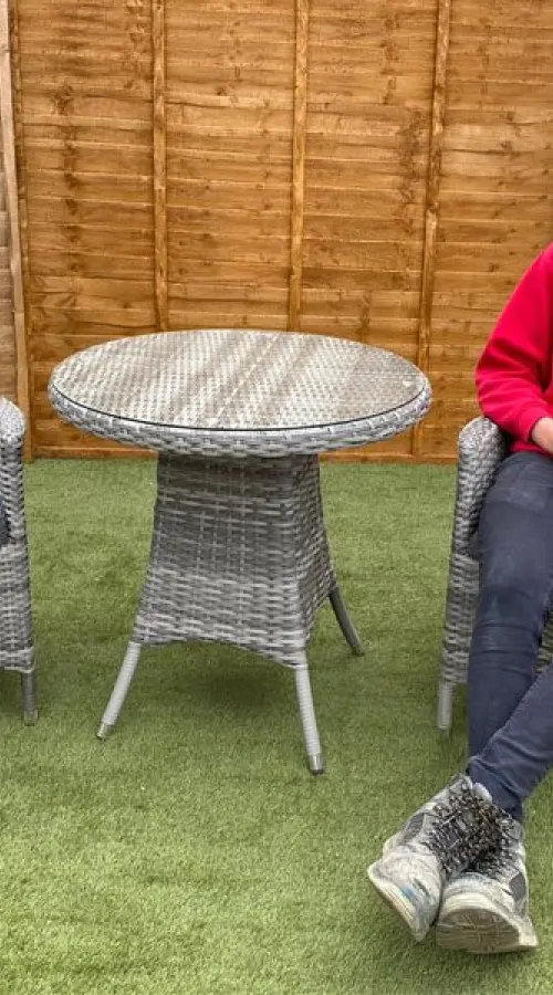#AskGFUK for Sapcote Bistro Set in Grey Rattan