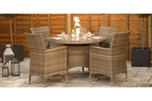 4 Seater Rattan Garden Furniture