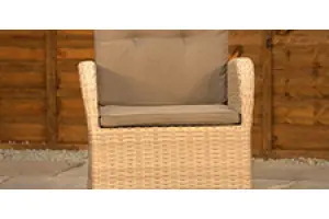 Cream Rattan Garden Furniture