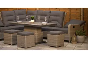 Reclining Rattan Sofa Sets