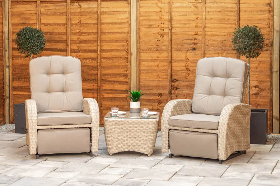Customer Reviews for Burbage Rocking & Reclining Rattan Bistro Set in Latte