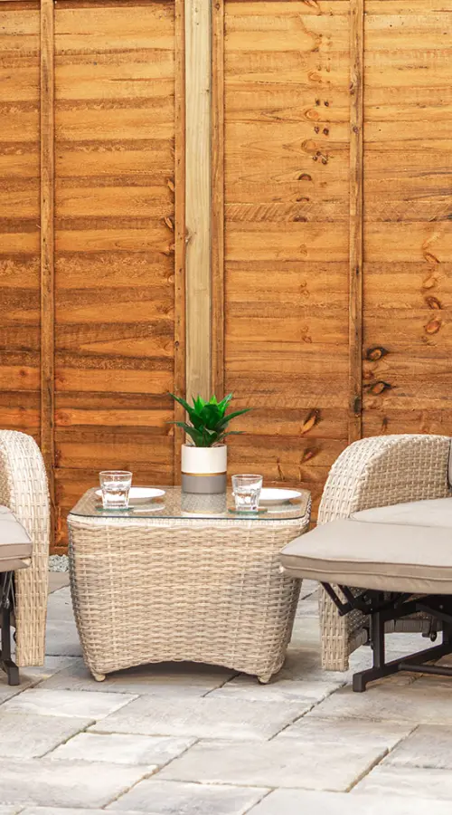 #AskGFUK for Burbage Rocking & Reclining Rattan Bistro Set in Latte